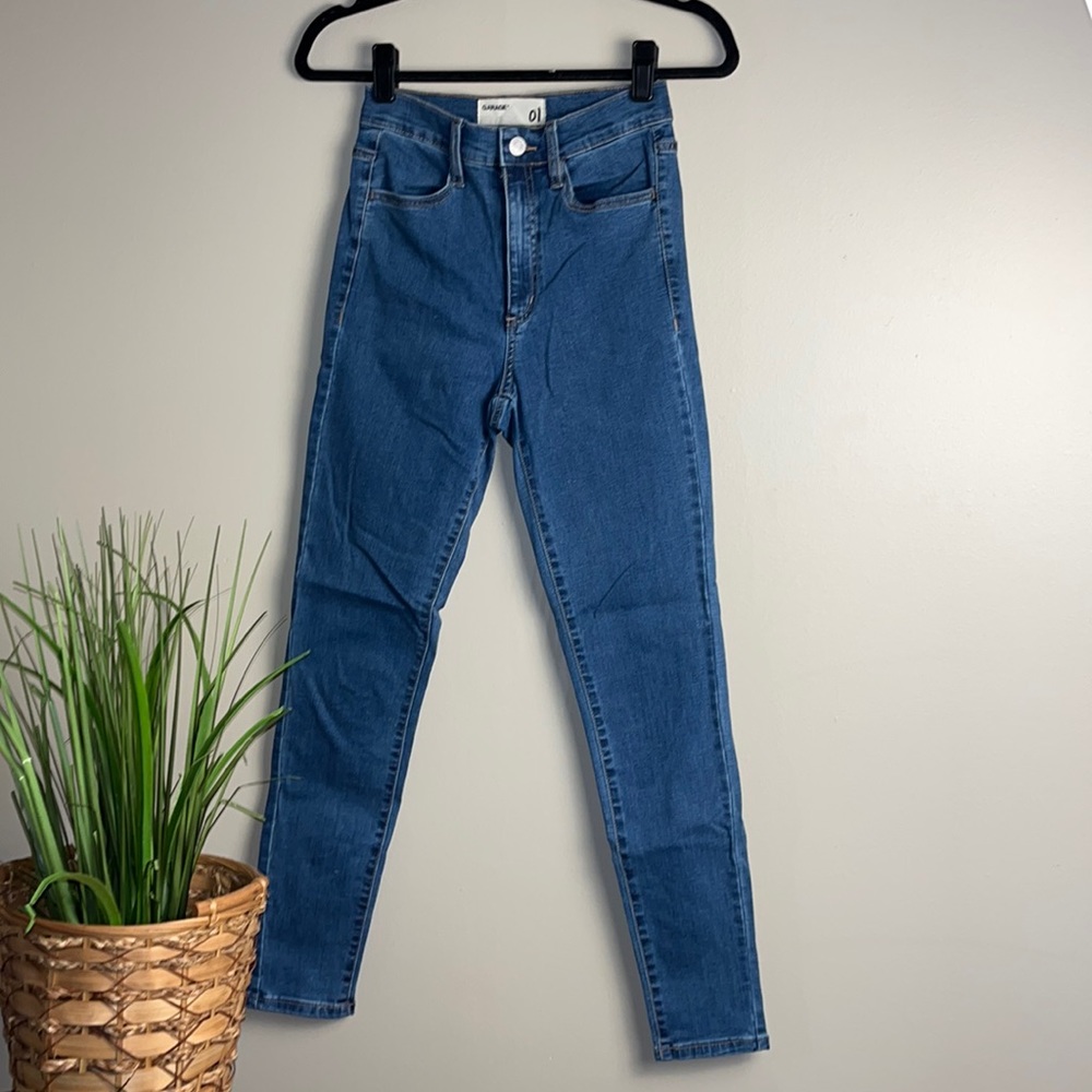Garage High Waisted Blue Jeans